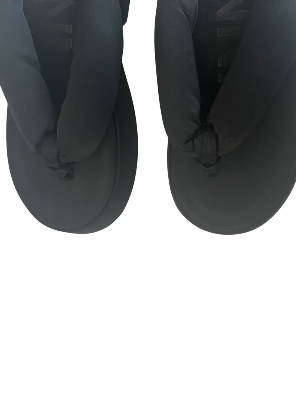 Ganni Black Platform Retro Thong Sandals Size 41